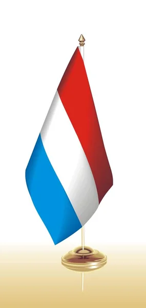 Vector clip arte bandeira Luxemburgo —  Vetores de Stock