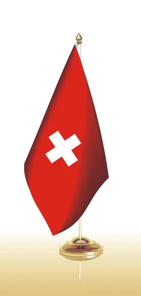 Vector clip art bandera Suiza — Vector de stock