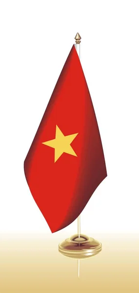 Vector clip arte bandera Vietnam — Vector de stock