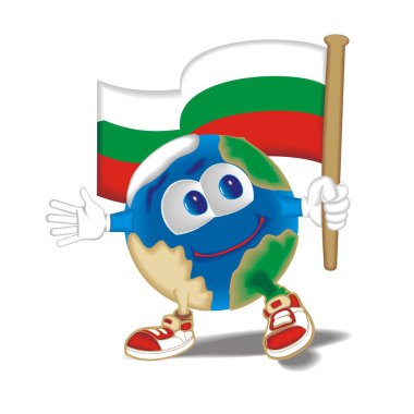 Gezegen bayrak Bulgaristan ile