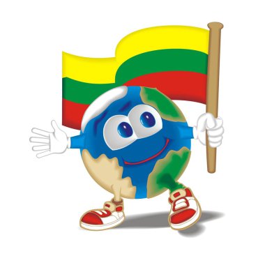 Gezegen bayrak Litvanya ile