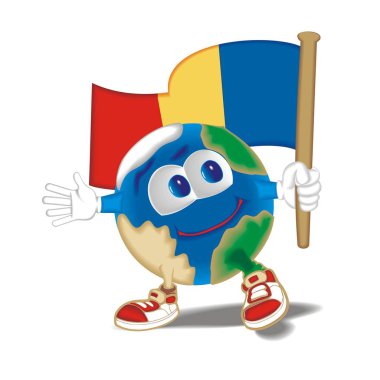 Gezegen bayrak Romanya ile