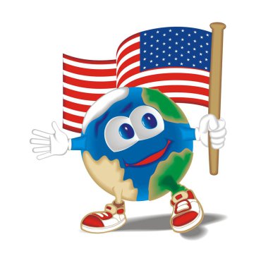 Gezegen bayrak ABD ile