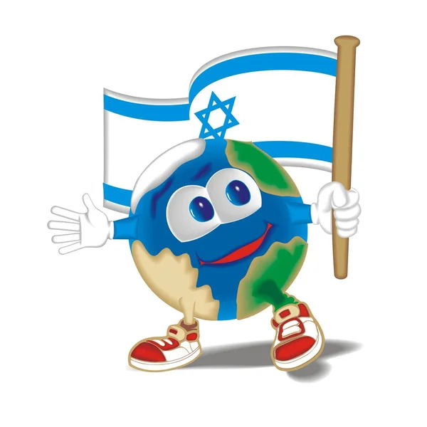 Gezegen bayrak Israil ile