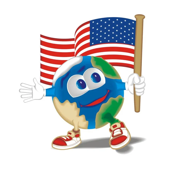 Gezegen bayrak ABD ile