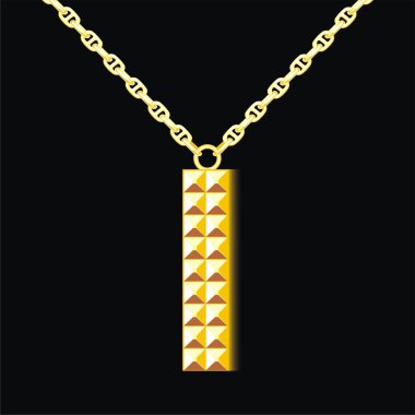 Vektör çizim bir altın harf ı