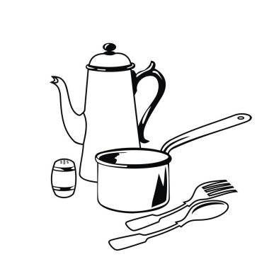 aşçı ware vektör çizim