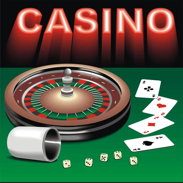 Casino vector illustration consept — Stock Vector
