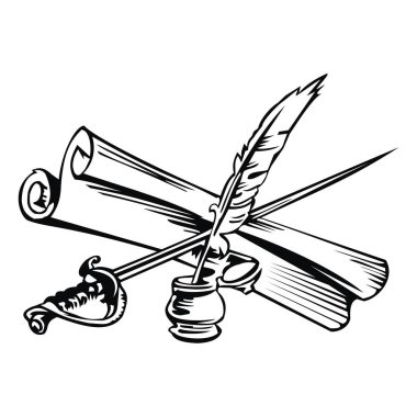 Tükenmez kalem ve kılıç