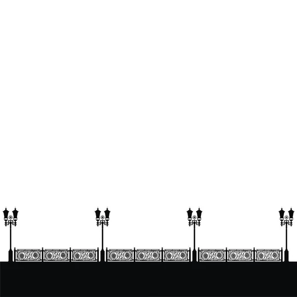 栅栏桥矢量图 — 图库矢量图片
