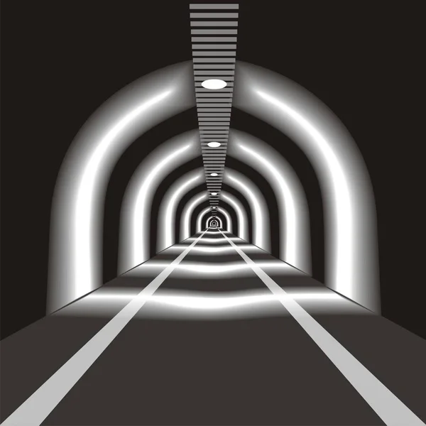 Туннель для вектора дороги — стоковый вектор
