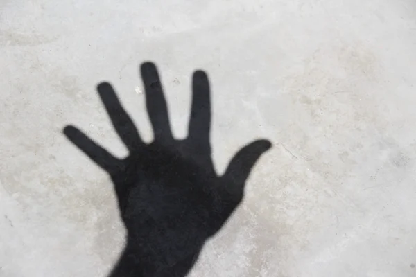 Human hand shadow