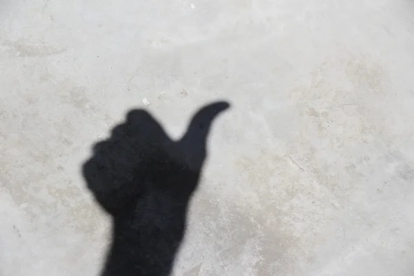 Human hand shadow