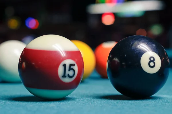 Billard-Plastikkugeln — Stockfoto