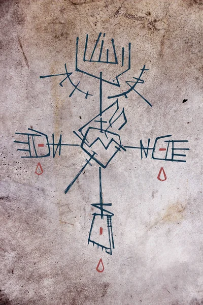 Dessin de Jésus-Christ Croix — Photo