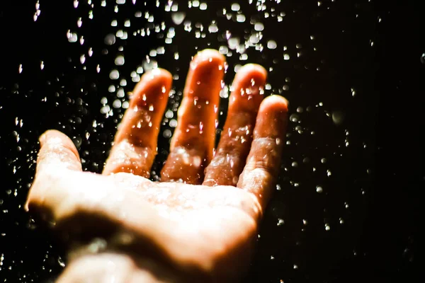 Öppen mänsklig hand — Stockfoto