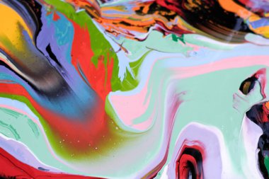 Renkli boya soyut desen