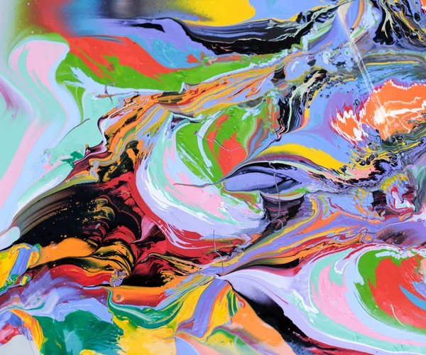 Peinture colorée motif abstrait — Photo