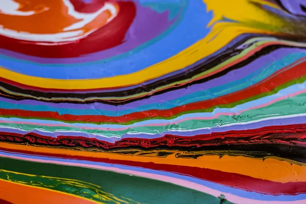 다채로운 페인트 추상 패턴 — 스톡 사진