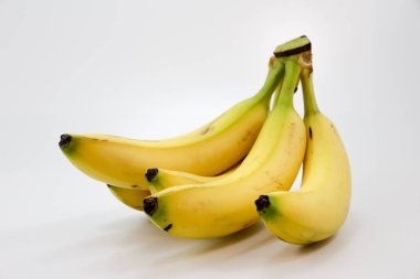 Yellow ripe bananas clipart