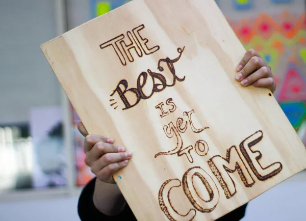 The best is yet to come poster — Stock Photo, Image