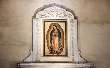 Our Lady of Guadalupe in Basilica de Guadalupe  clipart