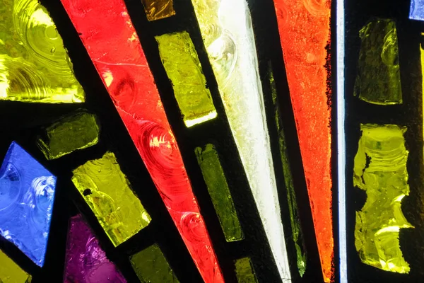 Stained glass colorful window texture — Stock Photo, Image