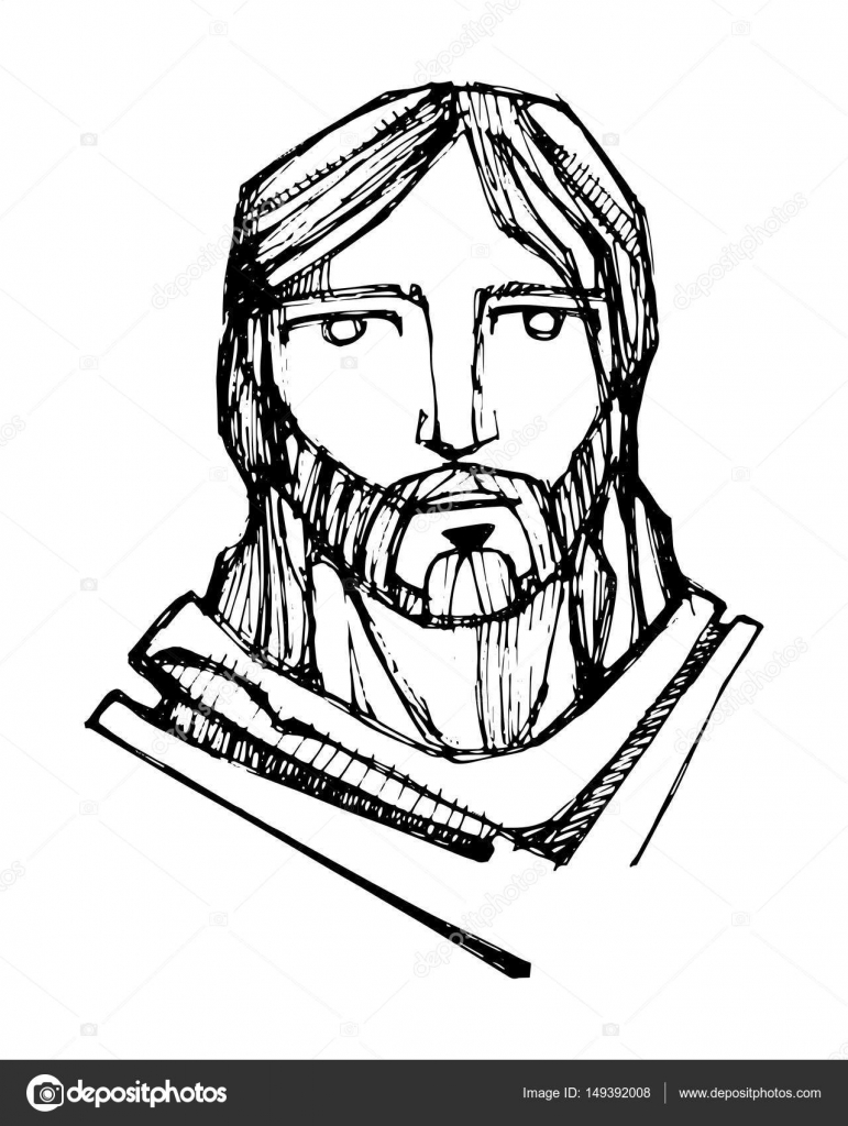 Jesus Christ Face — Stock Vector © bernardojbp #149392008