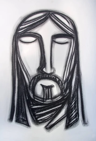 Gesù Cristo faccia — Foto Stock