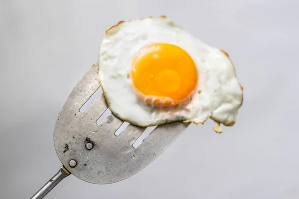 煎蛋和铲子 — 图库照片