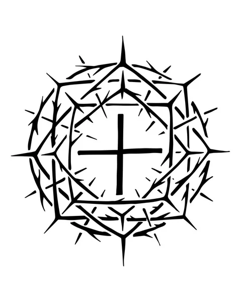 Jesus Christ Crown of thorns — Wektor stockowy