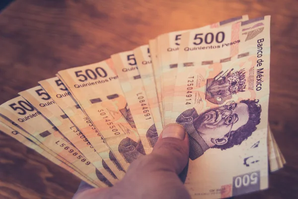 Vijfhonderd Mexicaanse pesos — Stockfoto