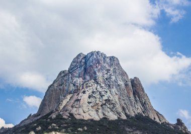 Pena de Bernal mountain in Queretaro Mexico
