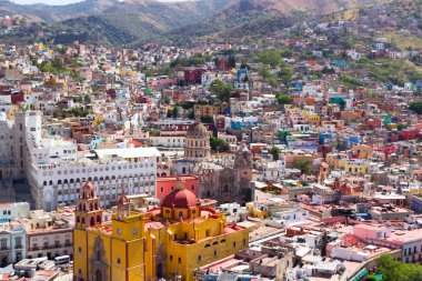 Şehir Leon Guanajuato Mexico city görünümünü Aereal