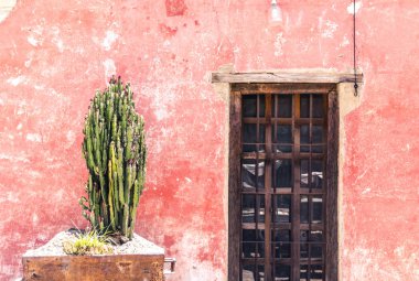 Geleneksel ev cephe San Miguel de Allende Guanajuato'deki/daki oteller beni