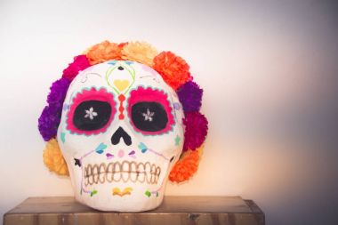Geleneksel Meksika catrina el sanatları