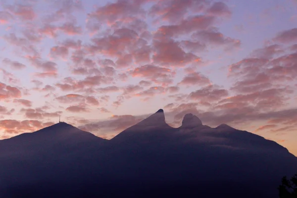 Cerro de la Silla mountain silhouette