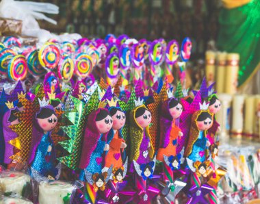 Basilica of Guadalupe üzerinden geleneksel Meksika şeker