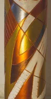 Metalik soyut rakamları ile dekoratif arka plan