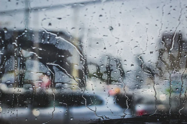 Textured Background Wet Car Window — Stock Photo, Image