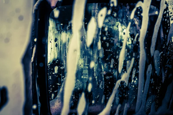 Textured Background Wet Car Window — Stock Photo, Image