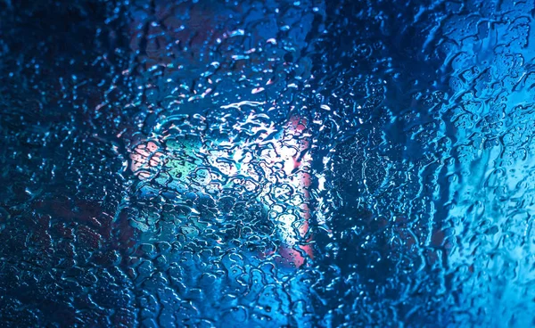 Background Wet Car Window Water Drops — Stock Photo, Image