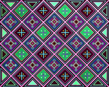 Yerli etnik desen tasarım