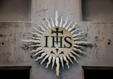 Monterrey, Nuevo Len, Meksika - 4.8.2018: (Corpus Christi bucak adlı bir Cizvit dini sembol fotoğrafı)