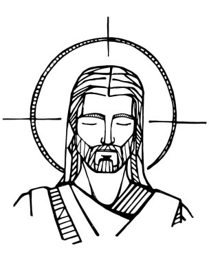 İsa'nın yüzü çizilmiş resmi el