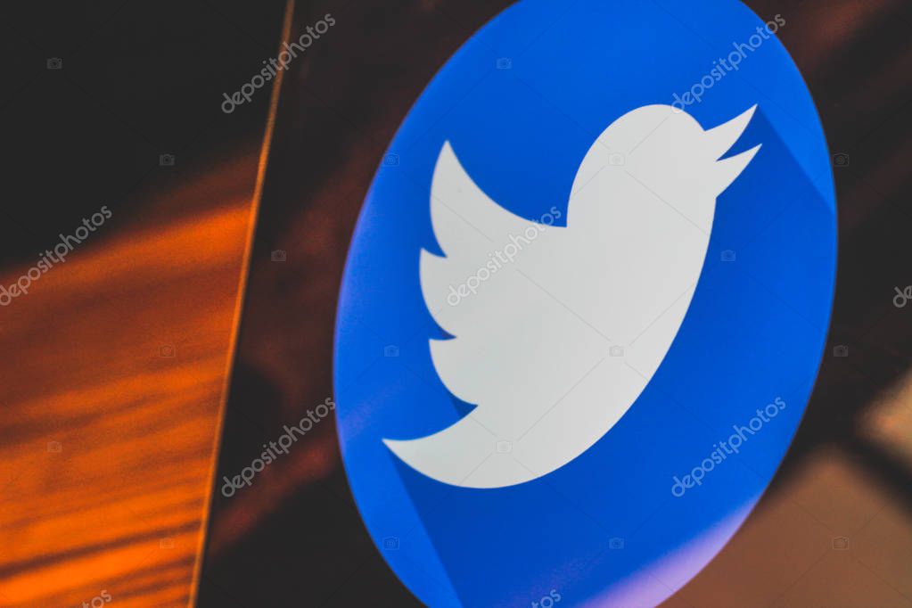 Dallas, Texas, United States - 05/10/2018: Photograph of twitter logo on laptop screen.