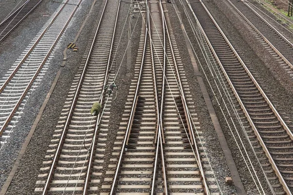 Overview of railway tracks overview — Stock Photo, Image