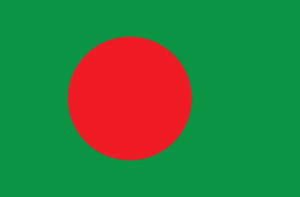 Souveräne Staatsflagge des Landes von Bangladesh in den offiziellen Farben — Stockvektor