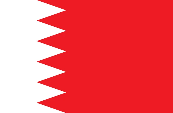 Grafica vettoriale bandiera Bahrain — Vettoriale Stock