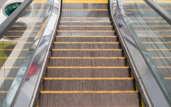 Modern escalator in shopping center — Stock Photo, Image